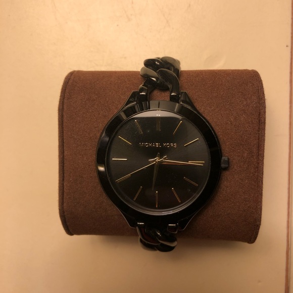 Michael Kors Accessories - Michael Kors Black Runway Watch